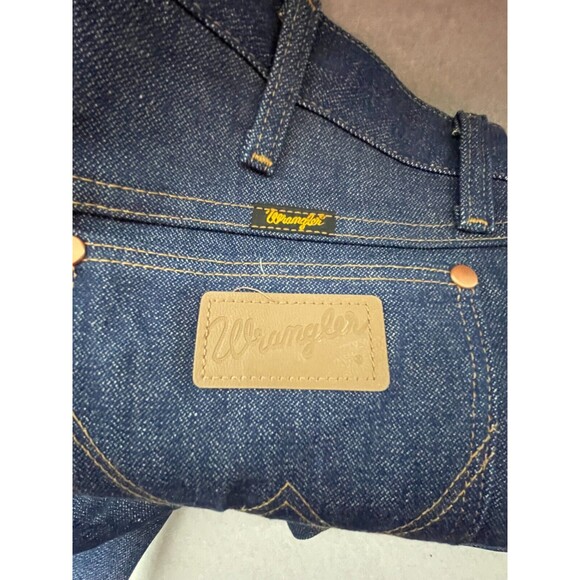 Vtg Wrangler Jeans 31x34 Blue Wash Cowboy Cut Western Mexico Made New no Tags - Picture 4 of 5